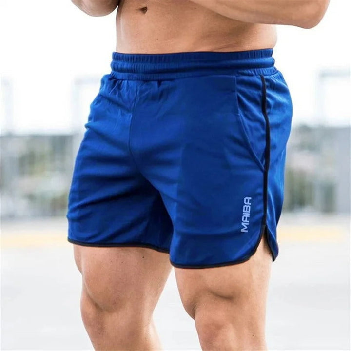 Men's slim-fit quick dry swim trunks with an elastic waist, perfect for swimming & beachwear.
