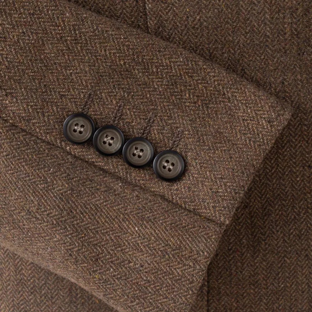 High-quality men's slim fit three-piece suit with vest, a tailored smart formalwear essential.