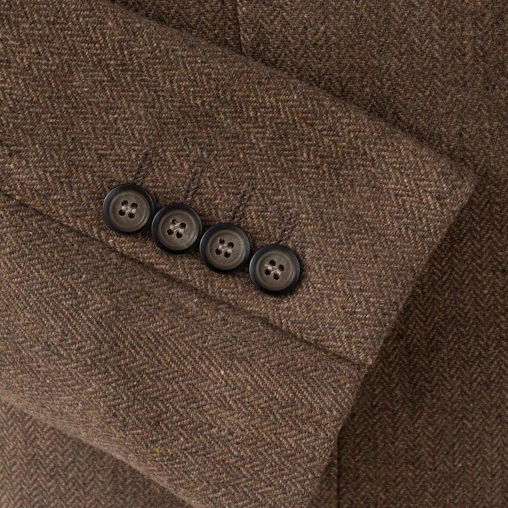 High-quality men's slim fit three-piece suit with vest, a tailored smart formalwear essential.