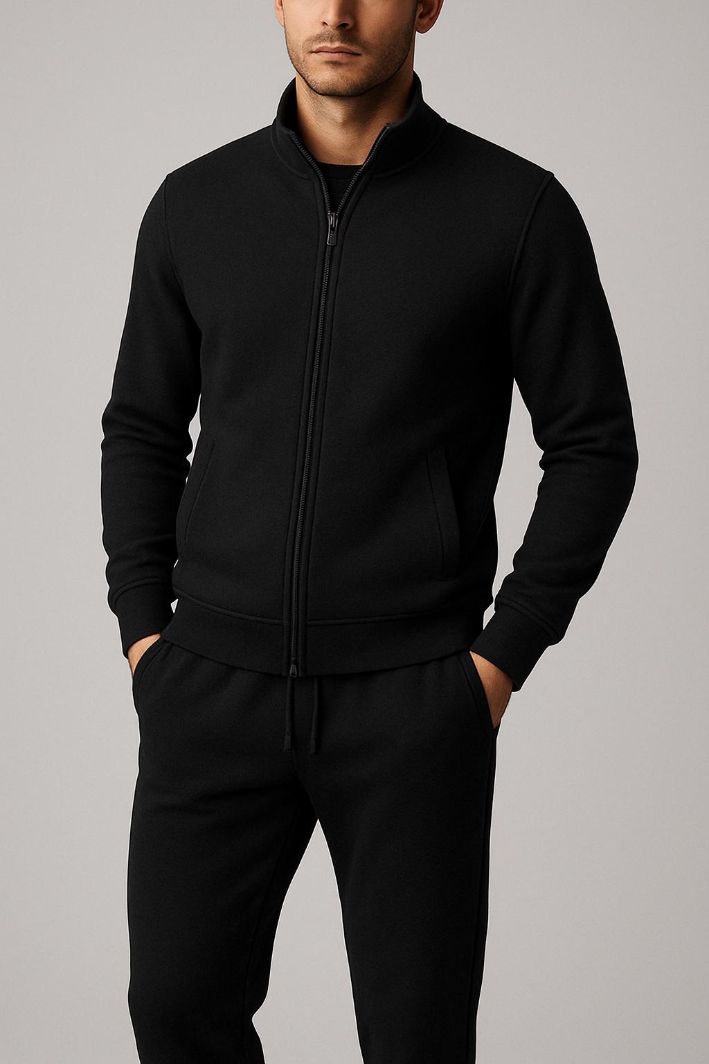 Comfortable men's two-piece slim fit jogger set, ideal for activewear, gym, or everyday casual outfits.