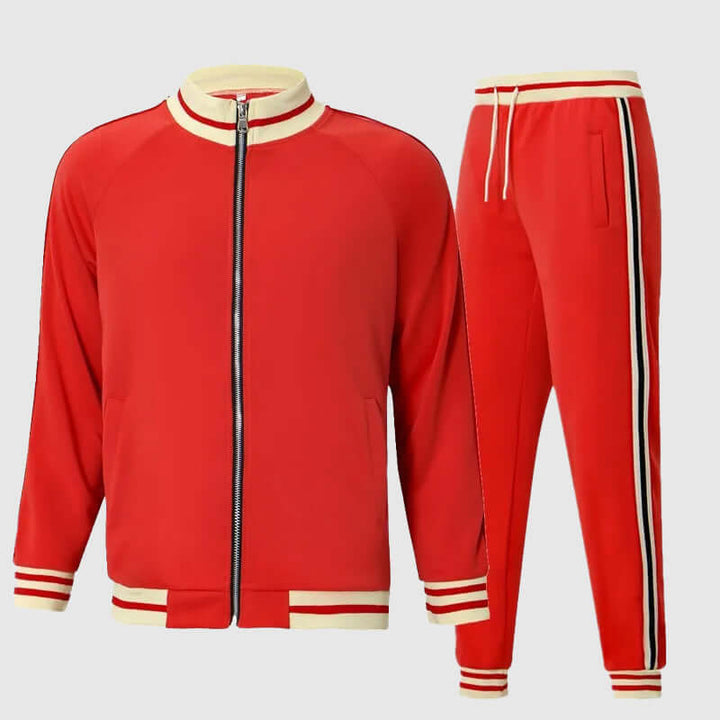 Modern men's slim fit jogger set, versatile for active lifestyles. Ideal men's fashion athletic wear & sport suit.