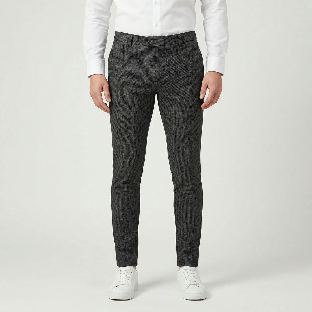 Achieve a modern look with these comfortable men's slim tapered chino pants for everyday wear.