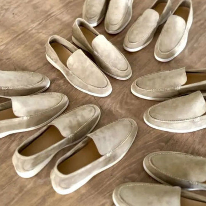 Easy wear men's slip-on loafers. Memory foam provides all-day comfort for versatile casual footwear.