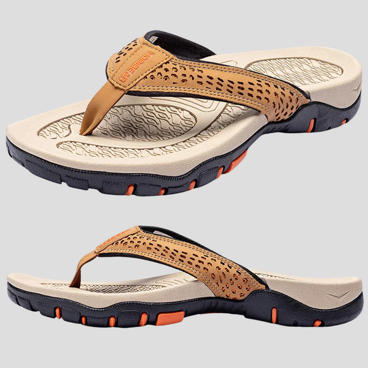 Quick dry men's aqua shoes with non-slip grip, great for beach & outdoor adventures.