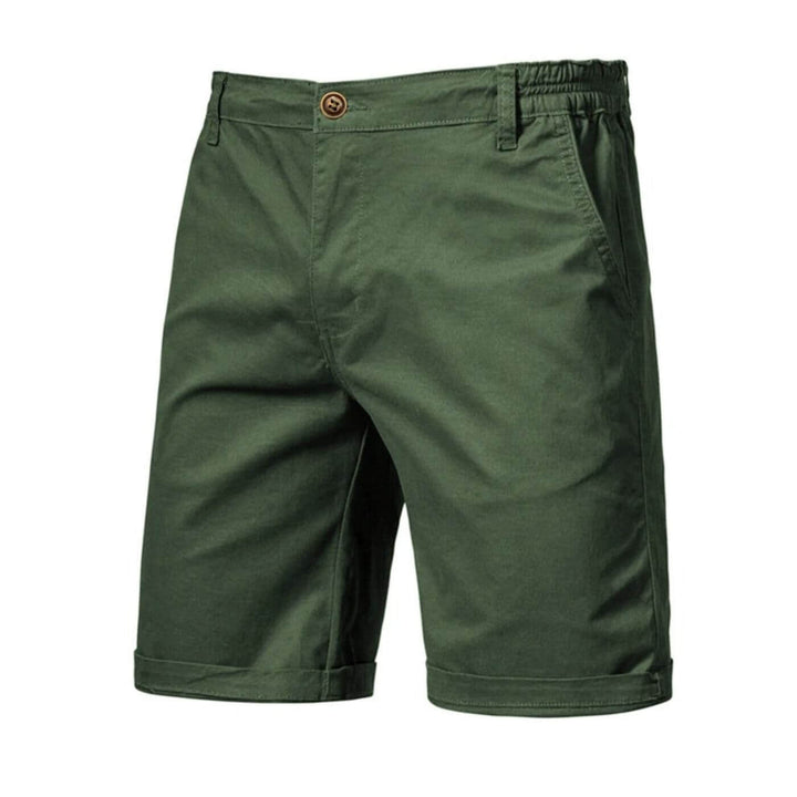 Stylish men's summer chino shorts, smart casual with an elastic waist for ultimate comfort.