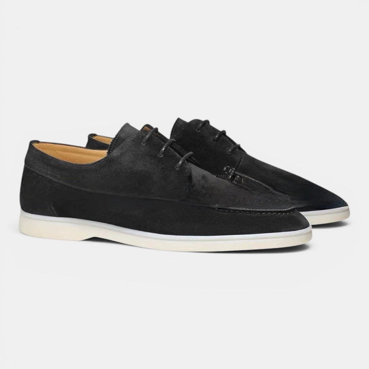 Men's smart casual slip-on loafers in brown leather, perfect for versatile everyday wear.