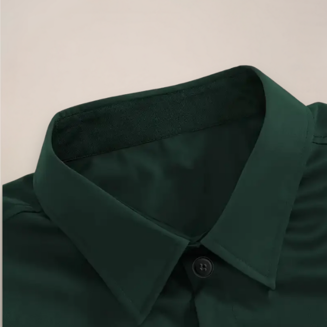 Stylish men's smart long sleeve shirt, perfect for professional office environments or casual elegance.