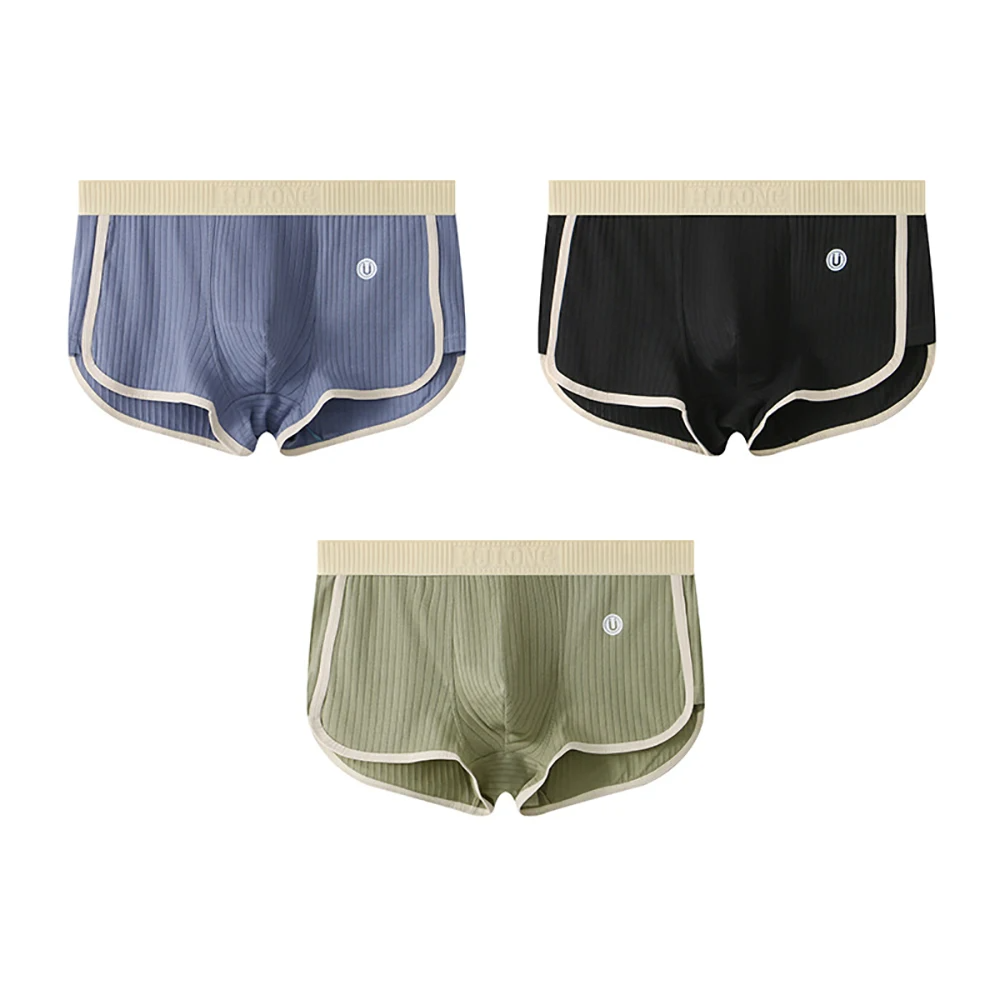 All-season men's color-block boxer briefs. Soft, supportive daily wear & loungewear underwear for ultimate comfort.