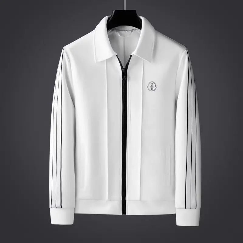 Versatile men's zip-up tracksuit & joggers set, blending sporty comfort with modern casual fashion.