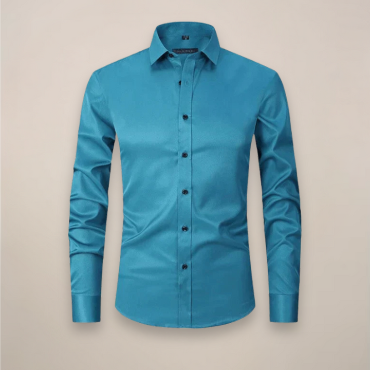 Men's formal casual tailored shirt, long sleeve, a must-have for spring fashion.