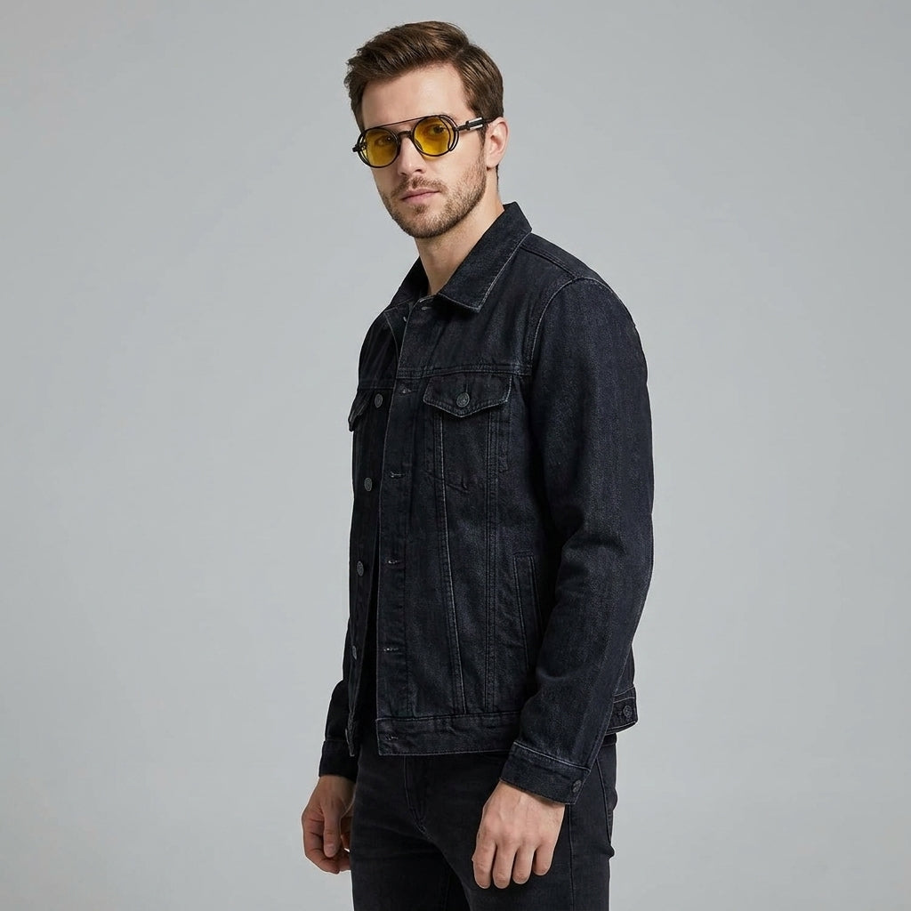 Stylish men's double-bridge Steampunk sunglasses, a retro statement accessory for travel.