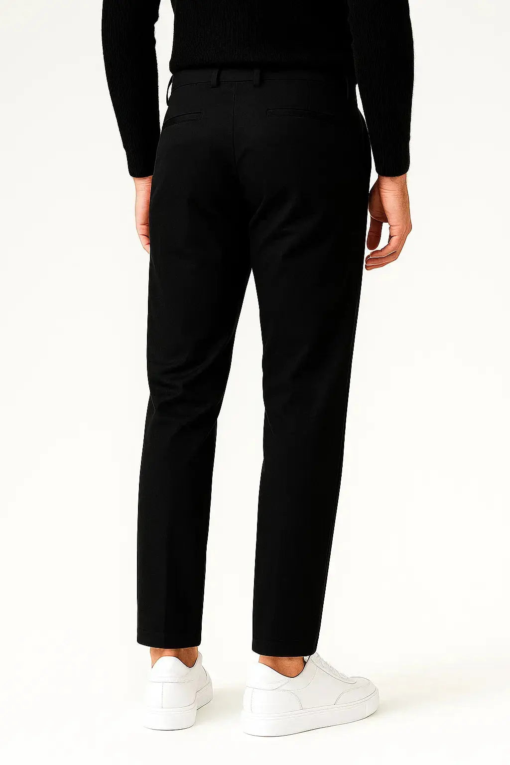 Classic men's straight fit stretch chino pants, offering comfort and style for versatile everyday fashion.