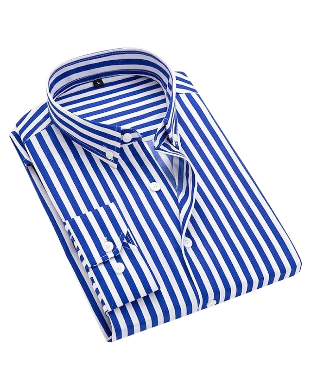 Men's striped summer dress shirt, perfect for smart casual events or beach wear. Lightweight and stylish.