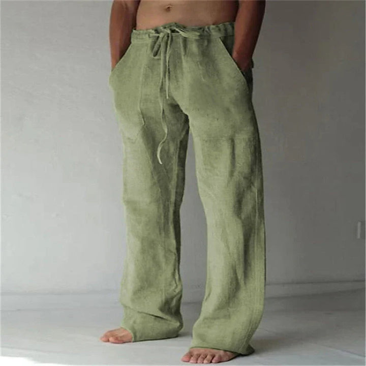 Comfortable men's loose fit trousers, perfect for everyday fashion & summer style.