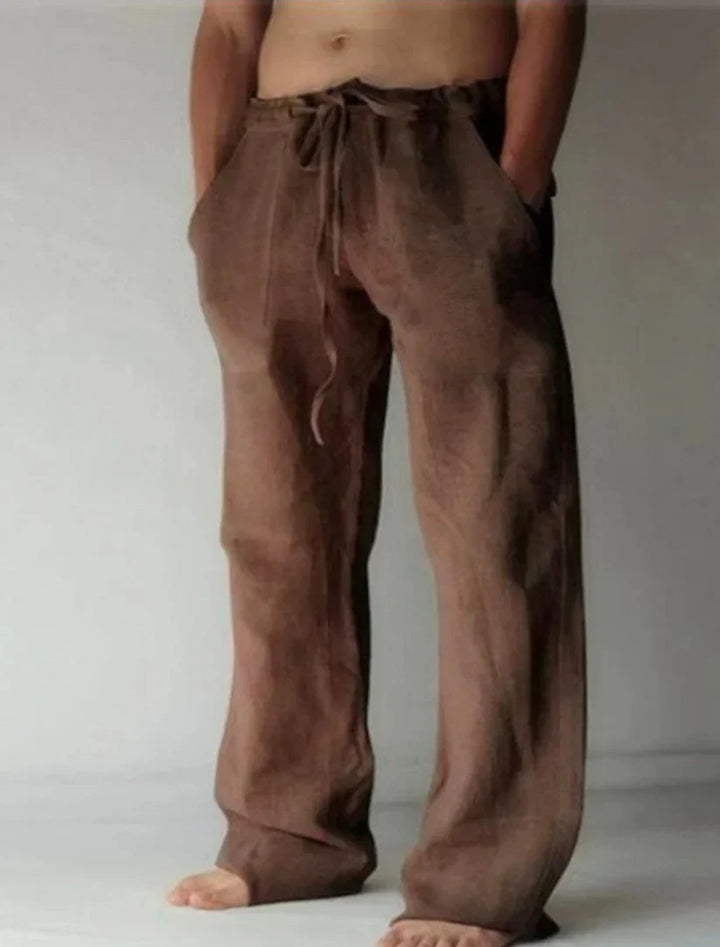 Baggy relaxed fit men's trousers, emphasizing comfort, style, and everyday use.