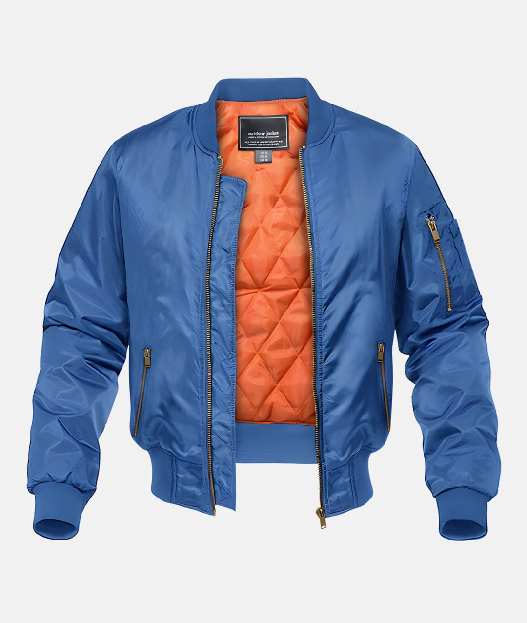Men's stylish bomber jacket, perfect for casual everyday wear. Versatile outerwear for fall & spring fashion.