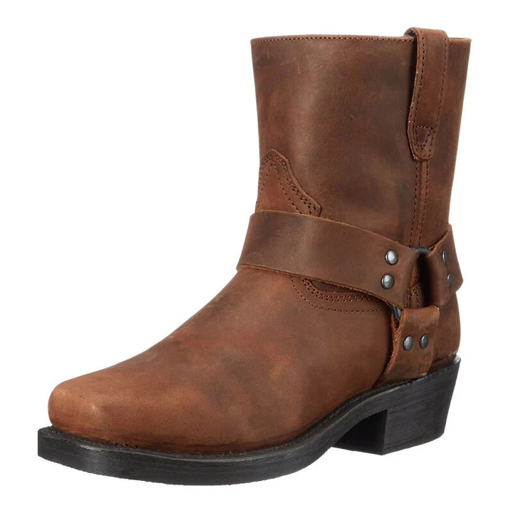 Men's stylish brown western boots, perfect for everyday adventures. Durable and comfortable cowboy boots.