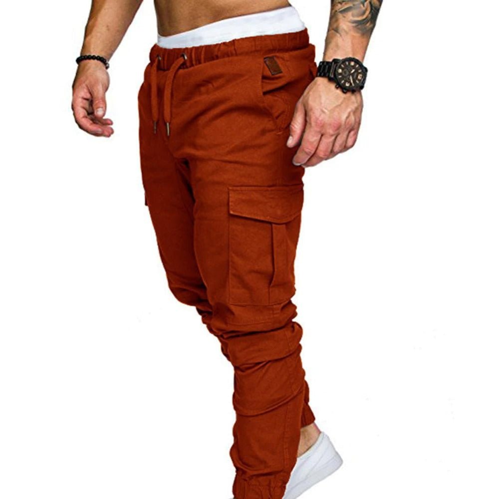 Comfortable men's casual cargo pants, perfect for everyday style & outdoor adventures.