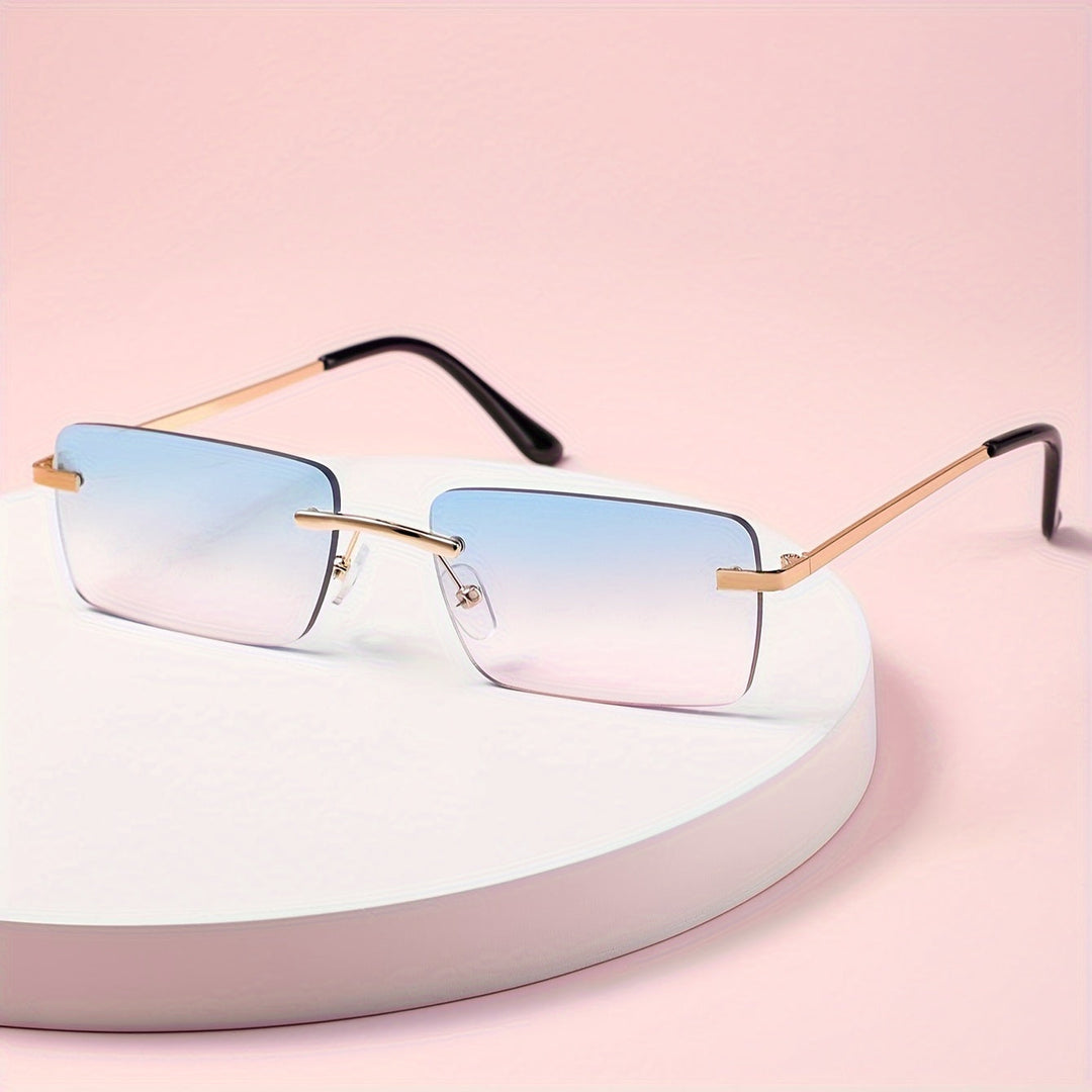 Comfortable men's frameless sunglasses, trendy design for a stylish look and feel.