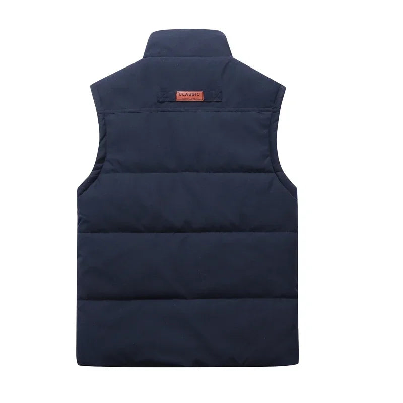 Stylish men's outdoor vest. Modern design, excellent transitional jacket for spring/autumn weather.