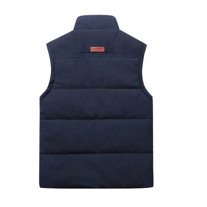 Stylish men's outdoor vest. Modern design, excellent transitional jacket for spring/autumn weather.