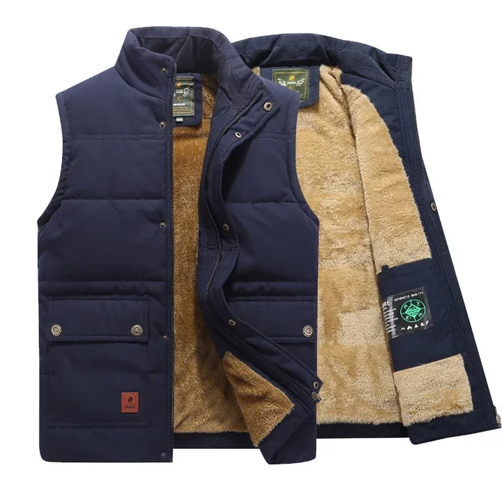 Men's casual wear lightweight vest. A comfortable bodywarmer for versatile styling during transitional seasons.