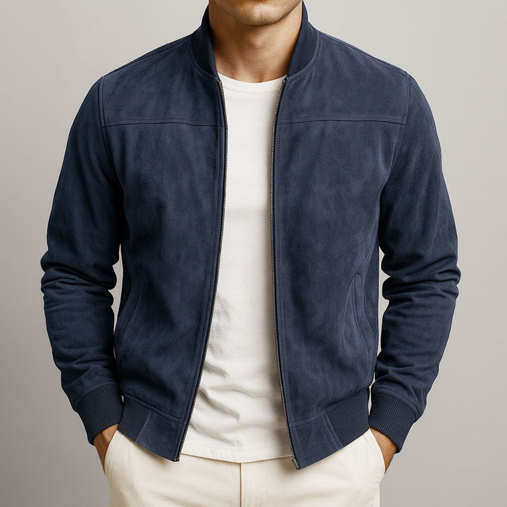 Men's lightweight spring/summer jacket with modern fit, great for everyday stylish outerwear.