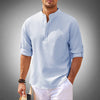 New men's long sleeve button-down shirt, tailored fit, perfect for contemporary spring/summer casual & semi-formal looks.