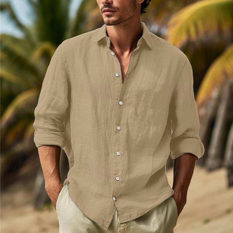 Men's stylish long sleeve casual shirt, perfect for a polished smart casual or relaxed everyday outfit.