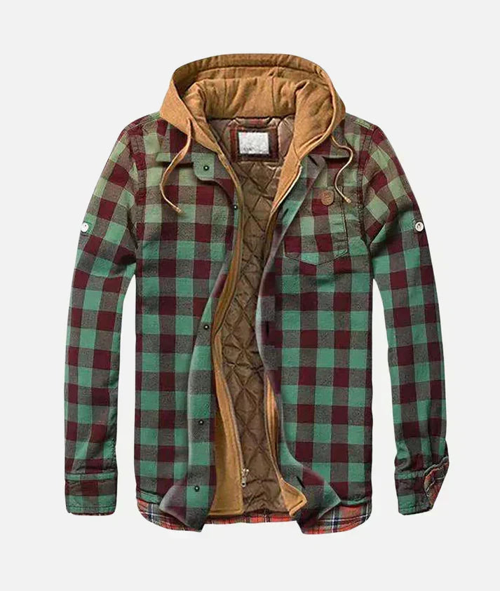 Men's unique patchwork check gilet, a fashionable vest for casual outings or smart casual autumn and winter styles.
