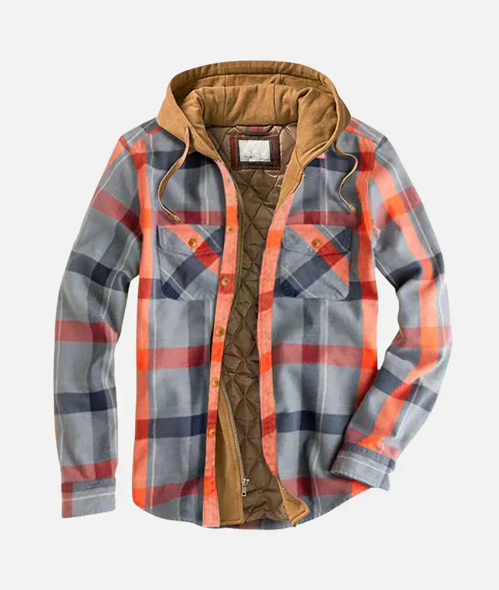 Trendy men's patchwork check gilet, a versatile vest offering a stylish layered look for smart casual attire.