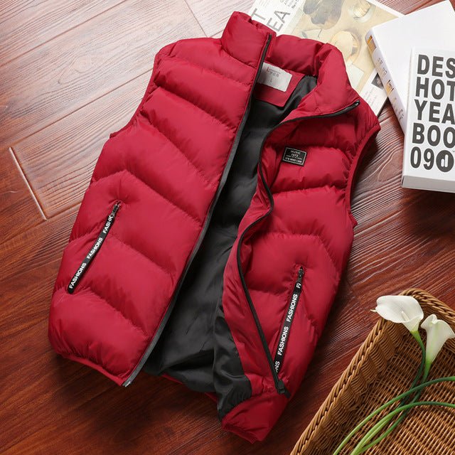 Comfy men's quilted bodywarmer, full zip, with pockets, essential for casual outerwear & layering.