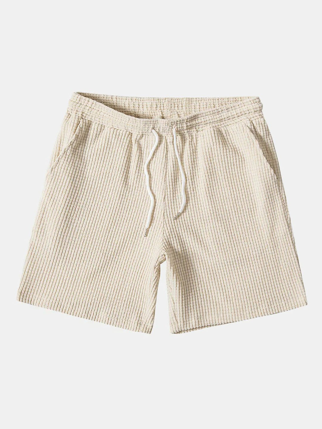 Fashionable men's short sleeve shirt and shorts set. A comfortable matching two-piece summer outfit.