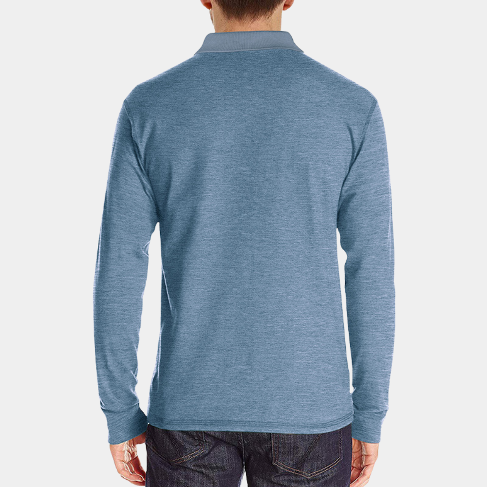 High-quality men's apparel: stylish short-sleeve polo shirt, ideal for versatile smart casual and casual wear.