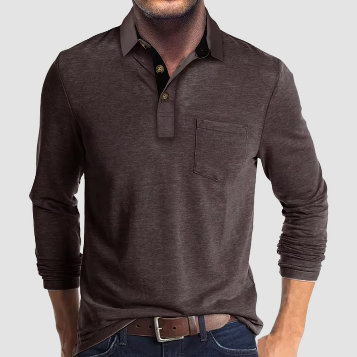 New men's tailored fit polo shirt, a versatile short-sleeve top for smart casual events & everyday style.