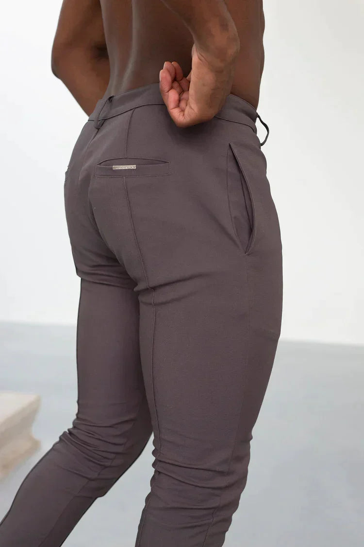 Comfortable men's slim fit chino trousers, perfect for all-day style and any occasion.