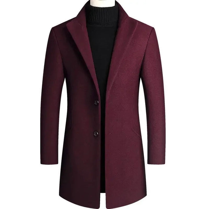 Men's stylish slim-fit everyday coat for fall & winter. Ideal casual or formal outerwear.