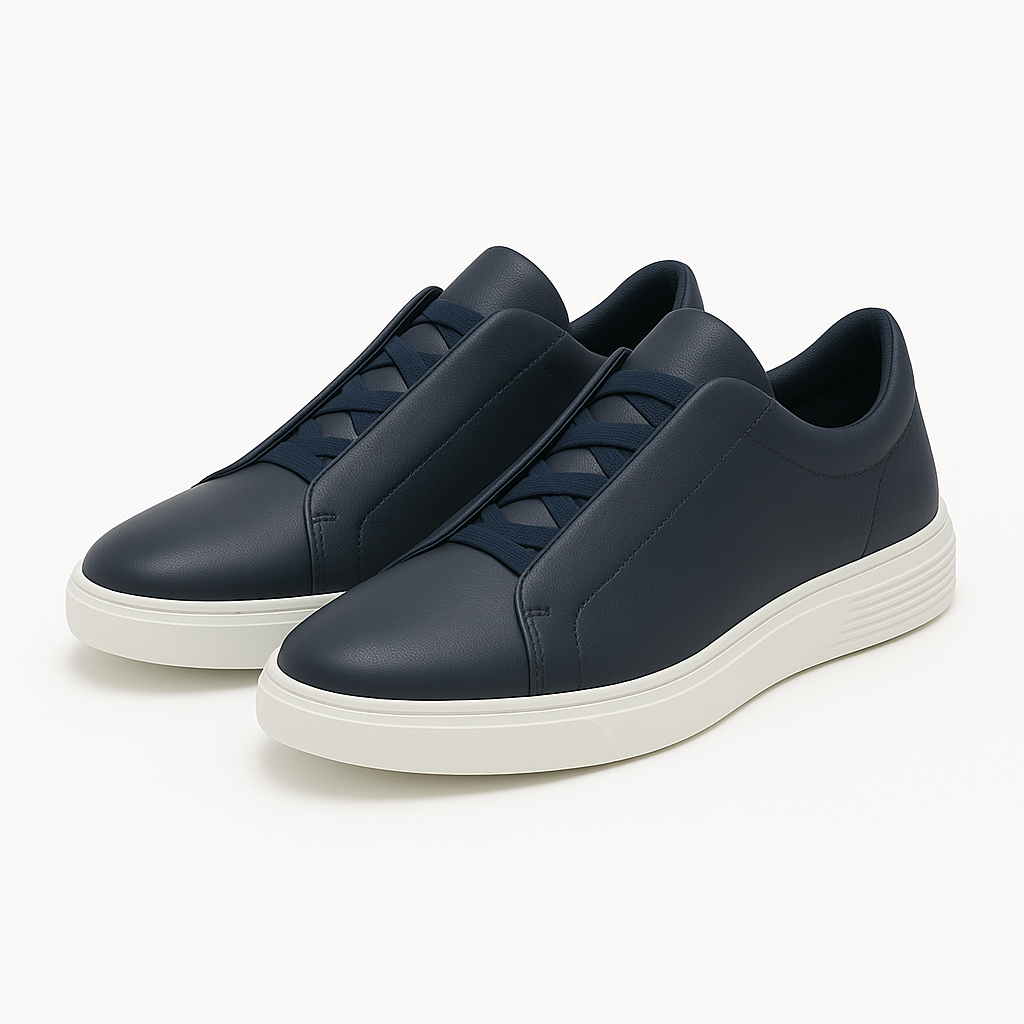Men's stylish slip-on sneakers in modern design, perfect for everyday comfort and casual wear.