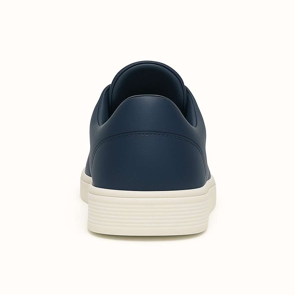 White slip-on men's athletic sneakers for ultimate everyday comfort and modern casual footwear style.