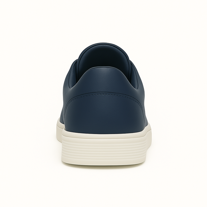 White slip-on men's athletic sneakers for ultimate everyday comfort and modern casual footwear style.
