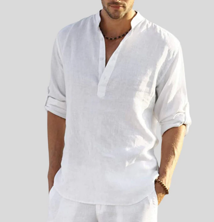 Men's stylish summer shirt, lightweight & breathable comfort. Ideal for casual wear & warm weather.