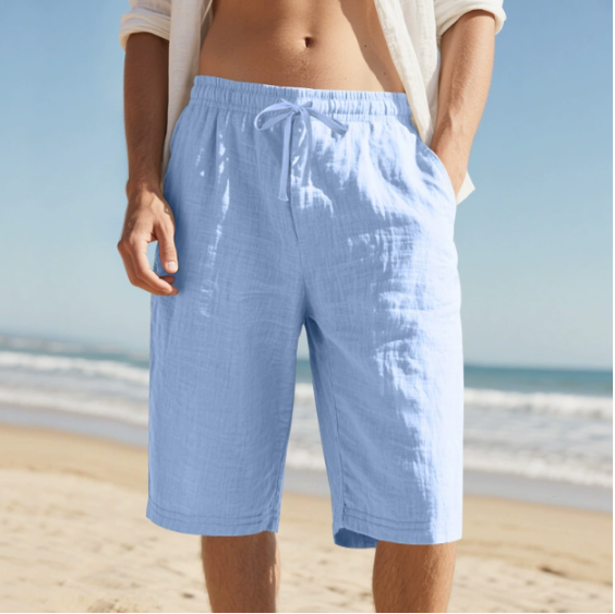 Men's relaxed fit summer shorts, ultimate comfort for warm weather. Stylish casual wear, great for beach or travel.