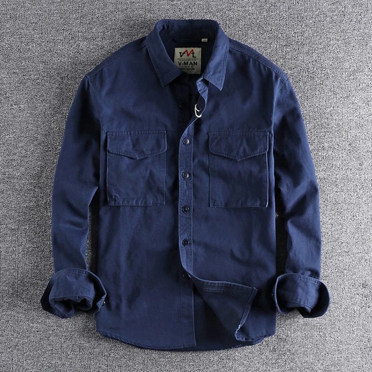 Men's stylish utility shirt in a versatile design, perfect for casual everyday wear.