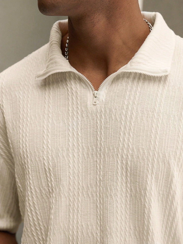 Stylish men's short sleeve shirt & comfy shorts set. Great for a relaxed summer look.