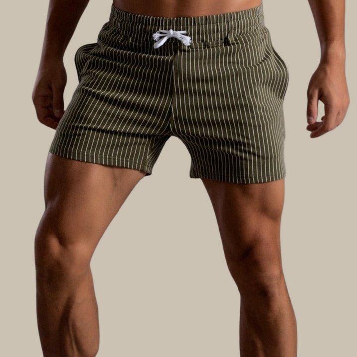 Men's fashion summer shorts, ideal for casual outings, beach days & comfortable active lifestyles. Sporty.