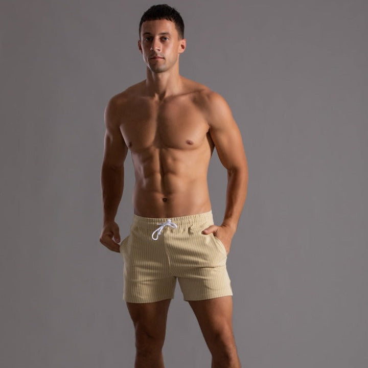 Lightweight men's workout shorts, super flexible for ultimate athletic performance.