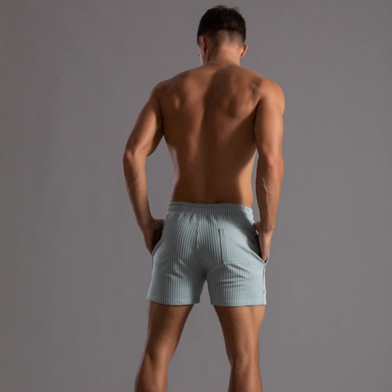 Performance men's fitness shorts, ideal for running, exercise & active sportswear.