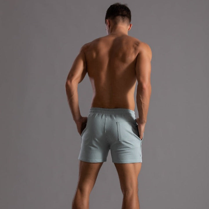 Performance men's fitness shorts, ideal for running, exercise & active sportswear.