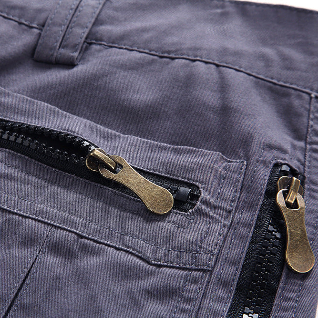 Men's adventure gear cargo shorts. Durable and comfortable for all outdoor activities and casual outings.