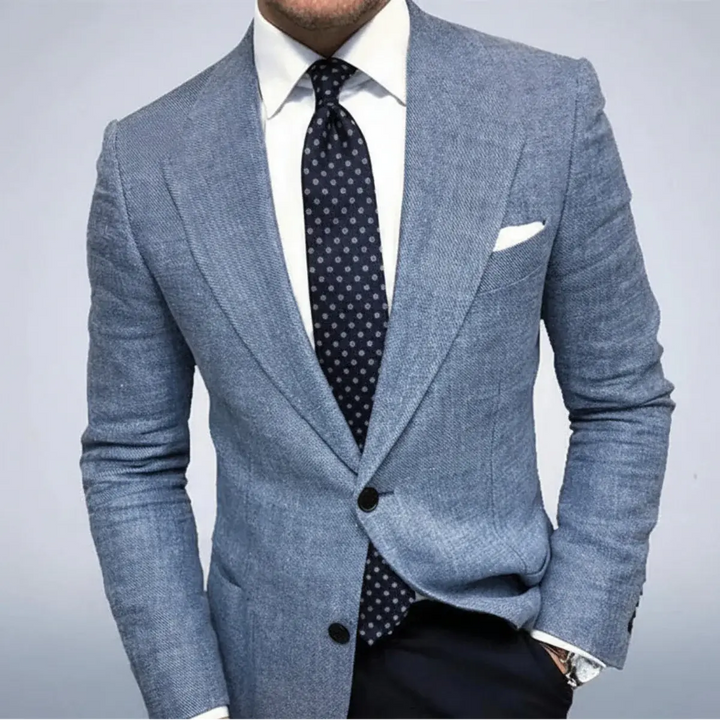 Stylish men's tailored blazer. A versatile lightweight jacket perfect for a dinner date or a smart casual outing.